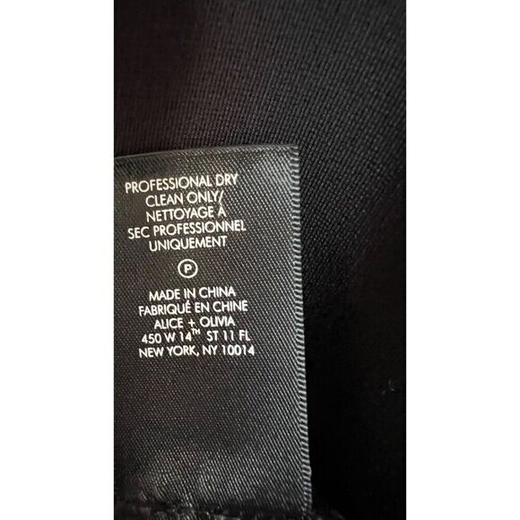 Alice + Olivia Tank Dress Women's Size 8 Black Polyester Sleeveless Round Neck - Picture 7 of 7